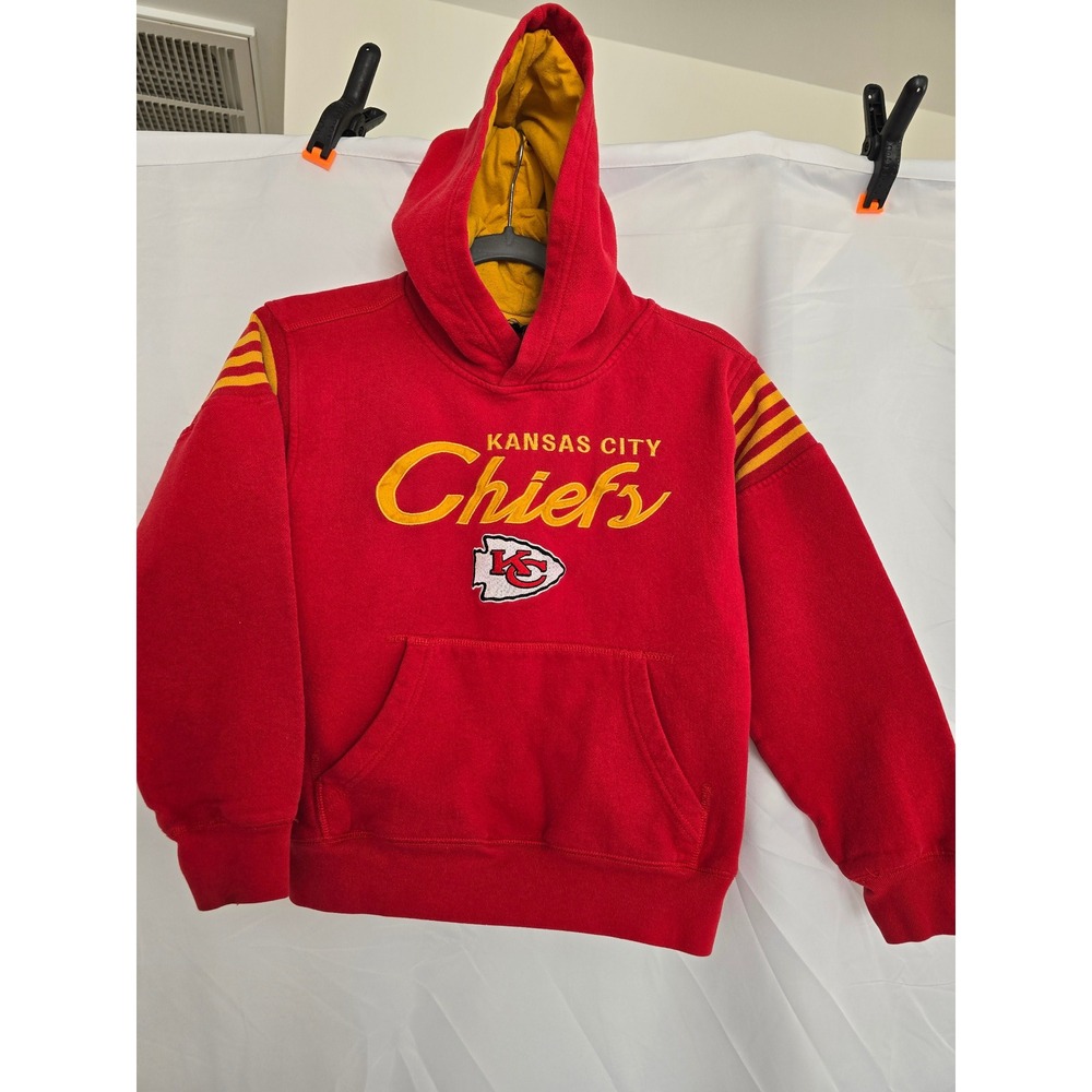 Kids Red Kansas City Chiefs‎ Hoodie Youth NFL Football Sweatshirt